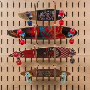 Skateboard Rack for POP Display as a retail store fixture or for home organization