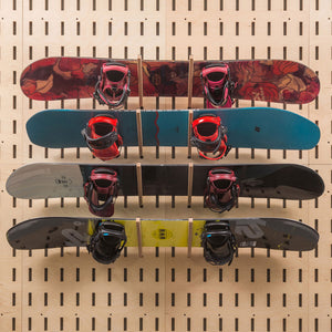 Snowboard Rack for POP Display as a retail store fixture or for home organization