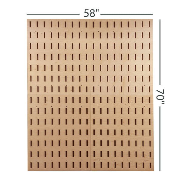 GearKeep Panel Layout - 2x2 (70" Tall x 58" Wide)