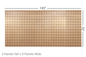 GearKeep Panel Layout - 2x5 (70" Tall x 145" Wide)