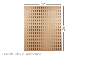 GearKeep Panel Layout - 2x2 (70" Tall x 58" Wide)